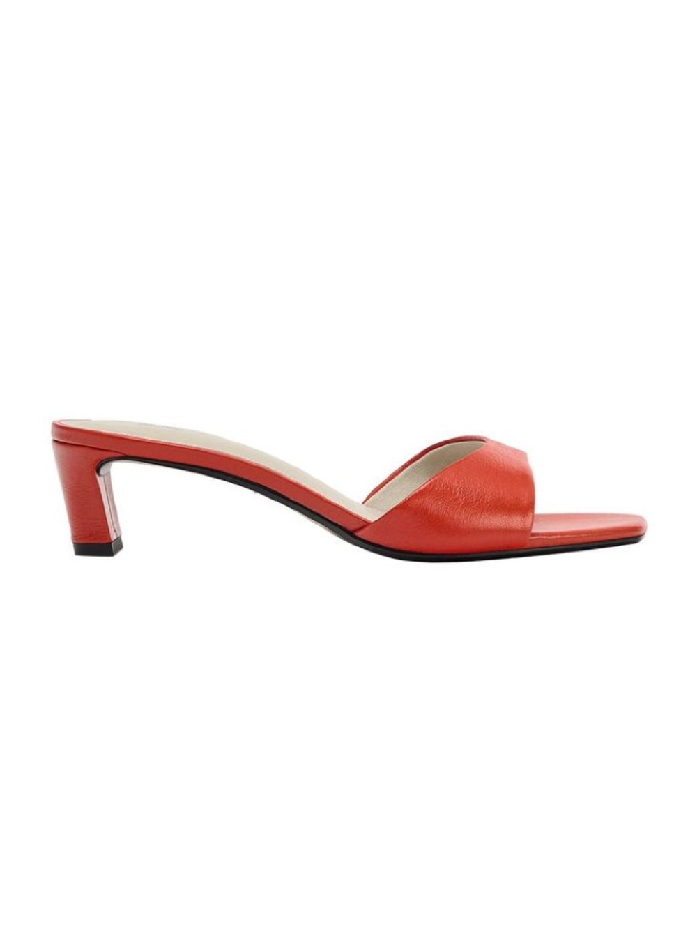 Leather Heeled Mules